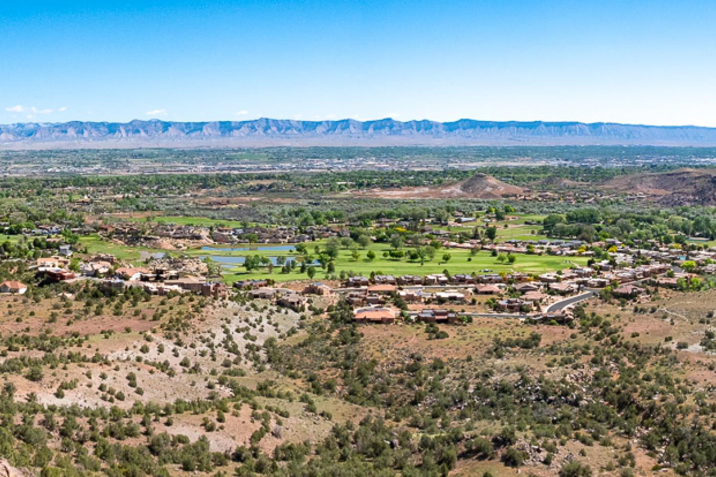 Panorama of Seasons Subdivision from above